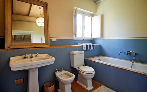 Poggio Cavallino Private Pool, Wifi, Maremma: Bathroom, Plumbing Fixture, Bathroom Sink, Sink, Tap, Toilet Seat, Toilet, Plumbing, Flooring, Floor