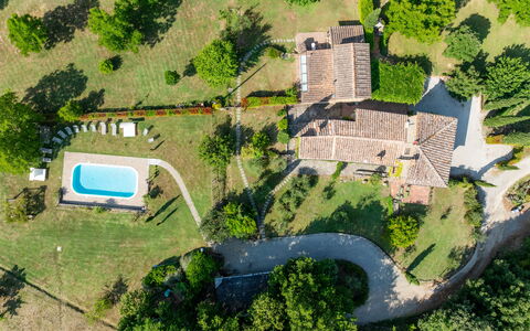 Montaione Country House Amarrante, Pool, Ac: Residential Area, House, Landscape, Estate, Rural Area, Cottage, Swimming Pool, Lawn, Farmhouse, Garden