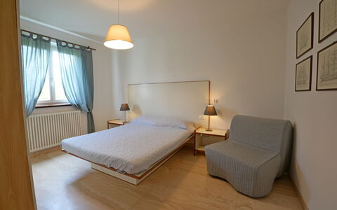 Villa Alex: Furniture, Interior Design, Wall, Floor, Bedroom, Flooring, Bed, Wood, Room, Bed Sheet