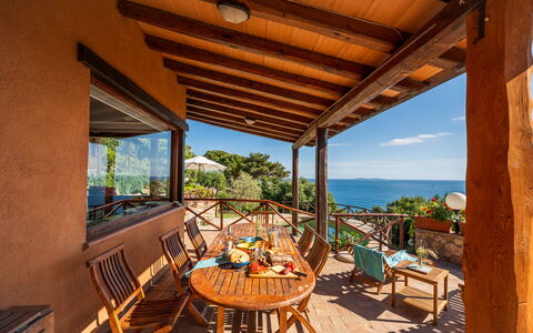 Villa Argentina: Wood, Resort, Eco Hotel, Outdoor Furniture, Shade, Sea, Coast, Chair, Balcony, Ocean