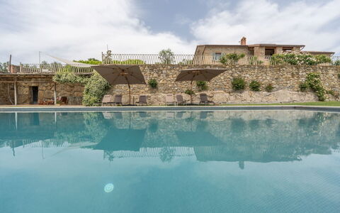 Villa Domus Papi: Swimming Pool, Estate, Hacienda, Villa, Flagstone, Resort, Courtyard, Outdoor Furniture, Water Feature, Eco Hotel