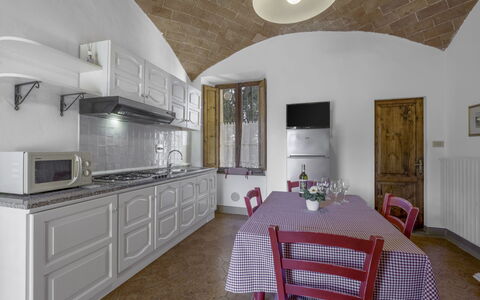 Agriturismo Agresto Apartments And Cottage, Pool,: Furniture, Interior Design, Kitchen, Flooring, Kitchen Appliance, Ceiling, Countertop, Room, Cabinetry, Home Appliance