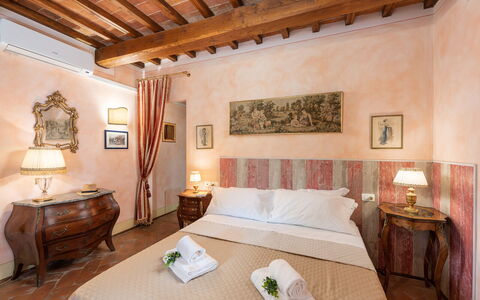 Dimora Di Castroncello: Wall, Furniture, Interior Design, Home, Floor, Flowerpot, Bedroom, Bed, Apartment, Houseplant