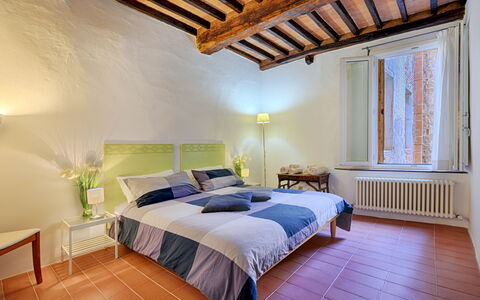 The Silent Courtyard Retreat: Spacious 2-Bedroom S: Interior Design, Wall, Bed, Bedroom, Ceiling, Flooring, Furniture, Floor, Room, Bed Sheet