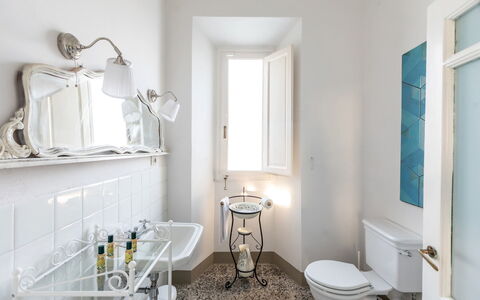 Villa Amelia: Bathroom, Wall, Plumbing Fixture, Interior Design, Flooring, Plumbing, Floor, Tap, Sink, Home