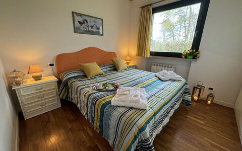 Green Hills 13: Furniture, Interior Design, Wood, Bed, Room, Bedroom, Textile, Linens, Floor, Lighting