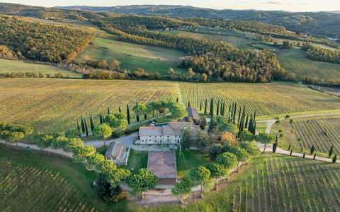 Passignano: Landscape, Estate, Plain, Land Lot, Rural Area, Plantation, Field, Bird'S-Eye View, Mansion, Village