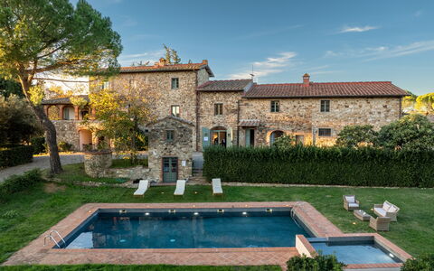 Passignano: Swimming Pool, Estate, Garden, Hacienda, Water Feature, Villa, Mansion, Courtyard, Landscaping, Resort