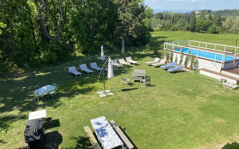 Villa Albertina: Outdoor Furniture, Lawn, Garden, Swimming Pool, Park, Chair, Outdoor Table, Umbrella, Sunlounger