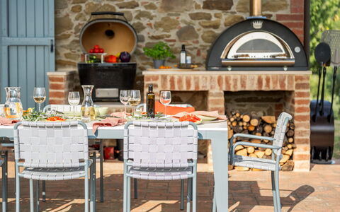 Casale Sunset: Furniture, Outdoor Furniture, Table, Outdoor Table, Chair, Kitchen & Dining Room Table, Patio, Restaurant, Food, Coffee Table