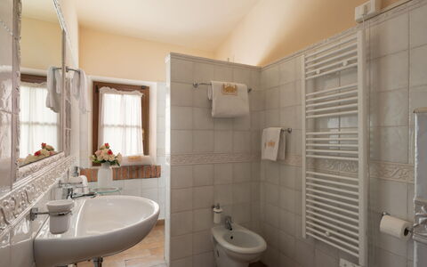 Villa Anna: Interior Design, Furniture, Flooring, Floor, Plumbing Fixture, Ceiling, Room, Bathroom, Lighting, Bathroom Sink