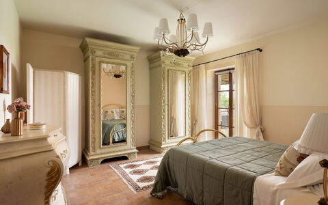 Villa Anna: Furniture, Interior Design, Bed, Bedroom, Wood, Flooring, Room, Floor, Home, Lighting