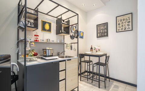 Casa Gioia In Lucca: Furniture, Interior Design, Lighting, Flooring, Home, Room, Table, Floor, Kitchen, Chair