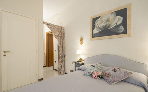Casa Gioia In Lucca: Furniture, Interior Design, Wall, Bedroom, Wood, Bed, Floor, Room, Ceiling, Flooring