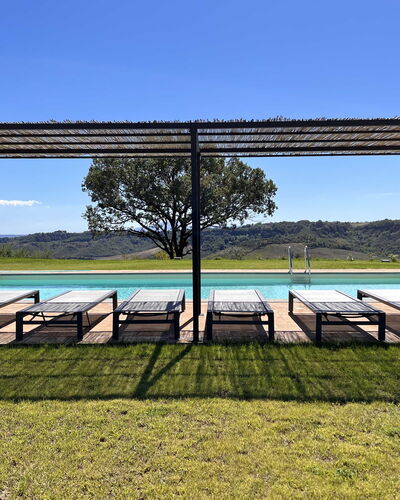 Villa Sassinoro: Swimming Pool, Shade, Outdoor Structure, Landscaping, Pergola, Resort, Pavilion, Eco Hotel, Outdoor Furniture