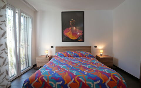 La Sevillana: Interior Design, Furniture, Bed, Bedroom, Wall, Flooring, Floor, Wood, Bed Sheet, Room