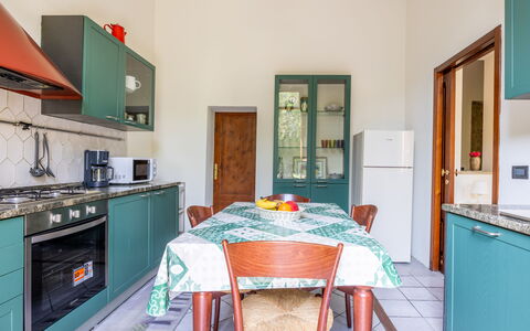 Casa Olivia With Garden And Wifi: Flooring, Interior Design, Floor, Room, Apartment, Ceiling, Wood Stain, Chair, Cabinetry, Hardwood