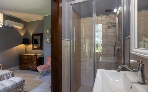 Podere la Botte, Pool, Lari: Interior Design, Wall, Flooring, Floor, Plumbing Fixture, Bathroom, Ceiling, Lighting, Room, Furniture