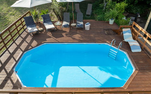 Podere la Botte, Pool, Lari: Swimming Pool, Composite Material, Outdoor Furniture, Leisure, Eco Hotel, Wood Stain, Shade, Hardwood, Resort, Design