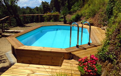 Podere la Botte, Pool, Lari: Wood, Leisure, Swimming Pool, Wood Stain, Hardwood, Backyard, Eco Hotel, Plank, Outdoor Furniture
