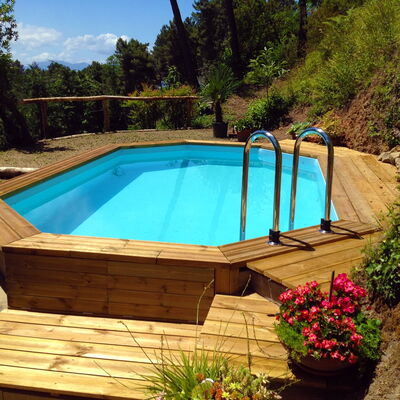 Podere la Botte, Pool, Lari: Wood, Leisure, Swimming Pool, Wood Stain, Hardwood, Backyard, Eco Hotel, Plank, Outdoor Furniture