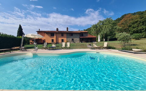 Villa Vindelbono: Blue, Swimming Pool, Resort, Outdoor Furniture, Leisure, Eco Hotel, Estate, Hacienda, Thermae, Water Feature