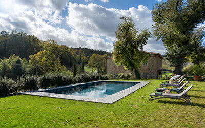 La Morella: Swimming Pool, Garden, Estate, Backyard, Outdoor Furniture, Landscaping, Lawn, Yard, Farmhouse, Hacienda