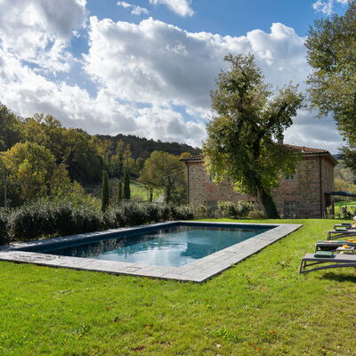 La Morella: Swimming Pool, Garden, Estate, Backyard, Outdoor Furniture, Landscaping, Lawn, Yard, Farmhouse, Hacienda