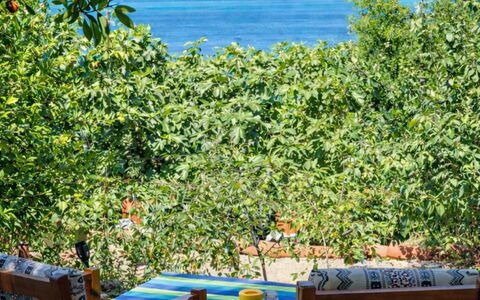 La Torre sul Ponte, Seaview, Garden: Blue, Furniture, Summer, Outdoor Furniture, Chair, Sea, Spring, Shade, Ocean, Tropics