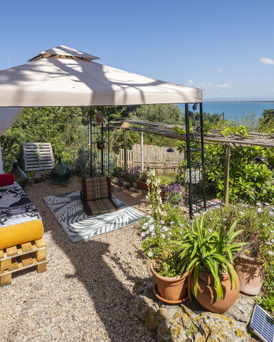 La Torre sul Ponte, Seaview, Garden: Furniture, Outdoor Furniture, Chair, Garden, Flowerpot, Outdoor Table, Shade, Outdoor Structure, Patio