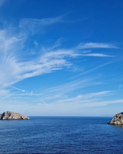 Stella Marina Apartment with Pool, Porto Santo Ste: Sky, Blue, Water, Horizon, Rock, Coastal And Oceanic Landforms, Sea, Coast, Promontory