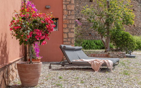 Villa Fior di Roccia: Flowerpot, Shrub, Outdoor Furniture, Furniture, Garden, Houseplant, Pink, Chair, Courtyard