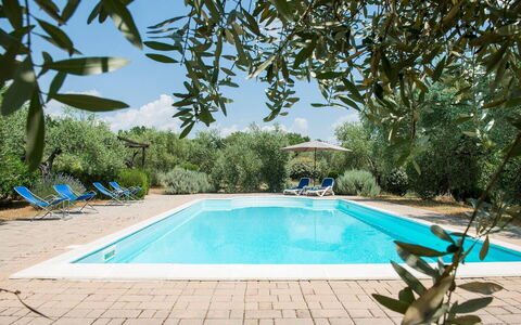 Villa El Olivar: Blue, Swimming Pool, Estate, Resort, Hacienda, Landscaping, Outdoor Furniture, Villa, Eco Hotel, Backyard