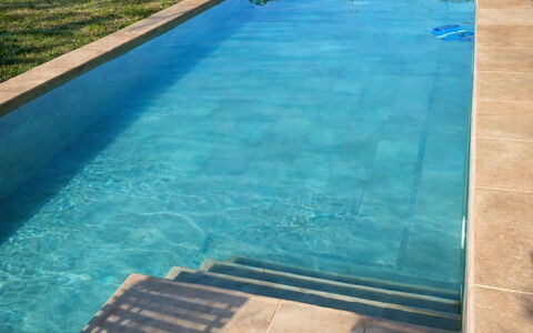Villa Il Casalino, Florentine Hills with Pool: Blue, Swimming Pool, Composite Material, Water Feature, Tile, Reflection, Flagstone