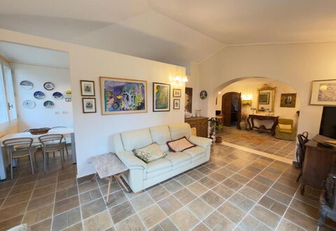 Villa Montepulciano Vineyard and Pool Retreat: Furniture, Flooring, Interior Design, Floor, Couch, Ceiling, Wood, Living Room, Room, Lighting