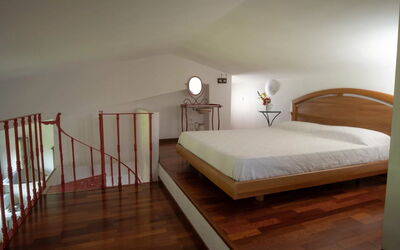 Montali: Furniture, Interior Design, Bed, Flooring, Bedroom, Floor, Wall, Wood, Ceiling, Wood Flooring