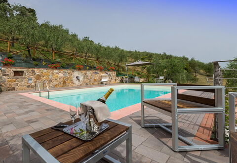 Il Podere: Outdoor Furniture, Swimming Pool, Resort, Outdoor Table, Chair, Garden, Eco Hotel, Landscaping, Flowerpot, Backyard