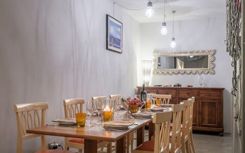 Villa Bastiano: Furniture, Interior Design, Wall, Wood, Table, Flooring, Dining Room, Lighting, Ceiling, Textile