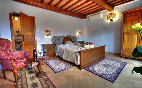 Villa Incanto: Furniture, Interior Design, Bedroom, Flooring, Wood, Bed, Floor, Room, Bed Sheet, Lighting