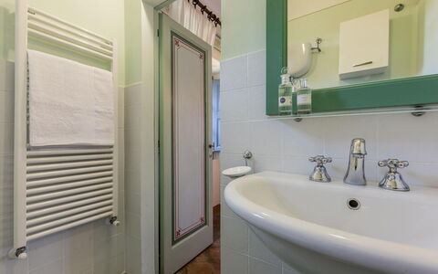 Villa Monterchi: Bathroom Sink, Plumbing Fixture, Interior Design, Bathroom, Flooring, Floor, Sink, Tap, Plumbing, Room