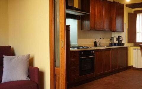 Terrazzino Margherita: Wood, Flooring, Interior Design, Floor, Furniture, Countertop, Brown, Room, Kitchen, Lighting