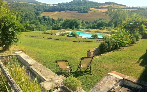 Villa Campo al Vento - Country Farm: Landscape, Garden, Estate, Swimming Pool, Landscaping, Lawn, Farmhouse, Backyard, Eco Hotel, Outdoor Furniture