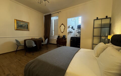 Maison D'Alice: Interior Design, Furniture, Bedroom, Ceiling, Floor, Flooring, Lighting, Room, Bed, Bed Frame