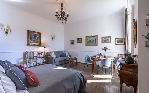 Maison D'Alice: Furniture, Interior Design, Flooring, Room, Ceiling, Textile, Floor, Picture Frame, Lighting, Home