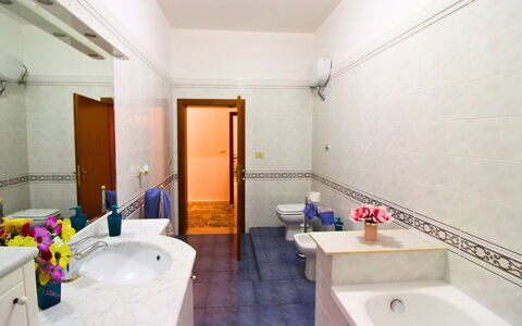 Gli Ulivi: Flooring, Interior Design, Wall, Floor, Plumbing Fixture, Bathroom Sink, Sink, Tap, Bathroom, Plumbing