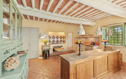 La Sorgente: Furniture, Kitchen, Interior Design, Cabinetry, Flooring, Countertop, Wood, Floor, Ceiling, Home