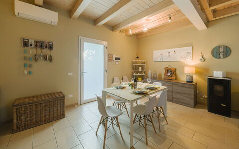 Casa delle Rondini: Furniture, Interior Design, Flooring, Floor, Table, Wood, Ceiling, Chair, Room, Couch