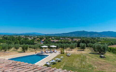 Villa Pucci 12: Sky, Blue, Swimming Pool, Outdoor Furniture, Landscaping, Sunlounger, Eco Hotel, Resort, Umbrella