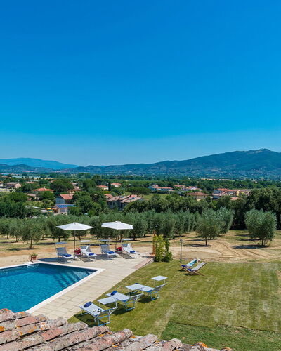 Villa Pucci 12: Sky, Blue, Swimming Pool, Outdoor Furniture, Landscaping, Sunlounger, Eco Hotel, Resort, Umbrella