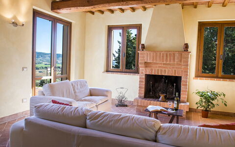 La Torre dei Fagiani 8+2: Furniture, Interior Design, Wall, Wood, Flooring, Room, Floor, Home, Living Room, Couch